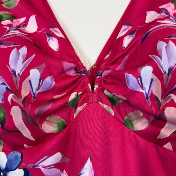 Guess Dress Pink Floral Retro 4 - Picture 4 of 11